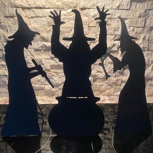 Black Witch Silhouette Decor